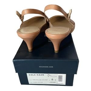 Cole Haan Harlow Carmel sling back kitten heel `8